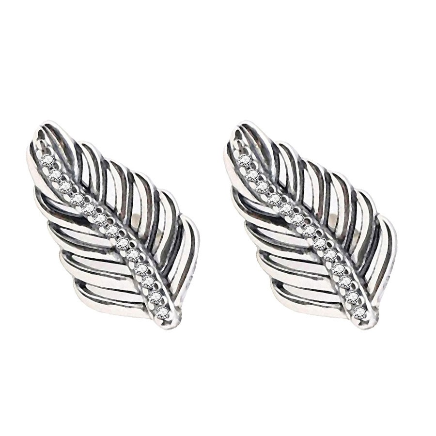 BJT241 ORECCHINI FEATHER ST SS