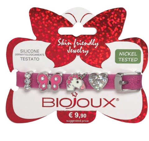BJB011 BRACCIALE SILIC FUCS SS