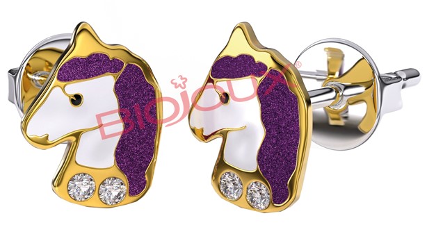 BJT702 ORECCHINI VIOLET UNI GP