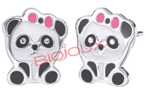 BJT711 ORECCHINI BABY PANDA ST